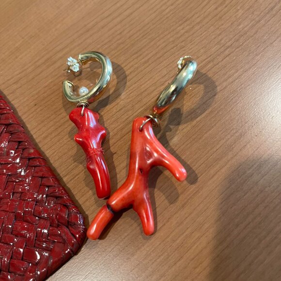 Beck Jewels large coral earrings - Picture 5 of 6